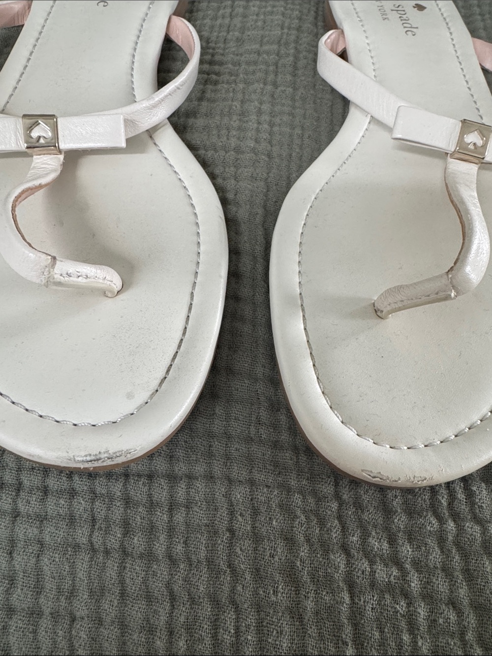 kate spade Pale Pink Bow Sandals - Picture 2 of 3
